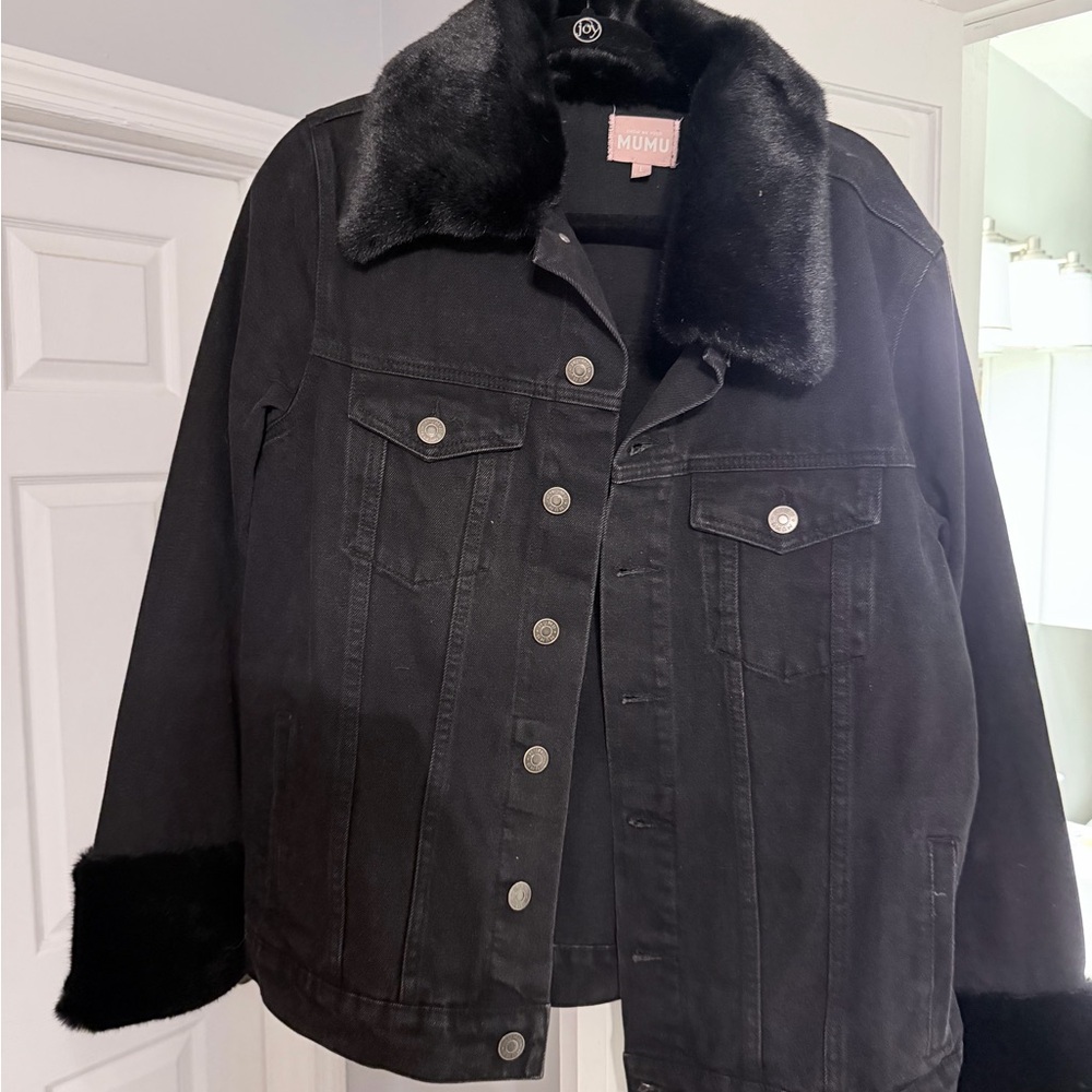 Show Me Your Mumu black denim jacket
